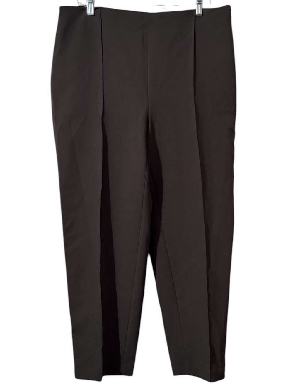 NWT Zara Minimalist High Waist Crop Pant Dark Mink Womens XXL career office work